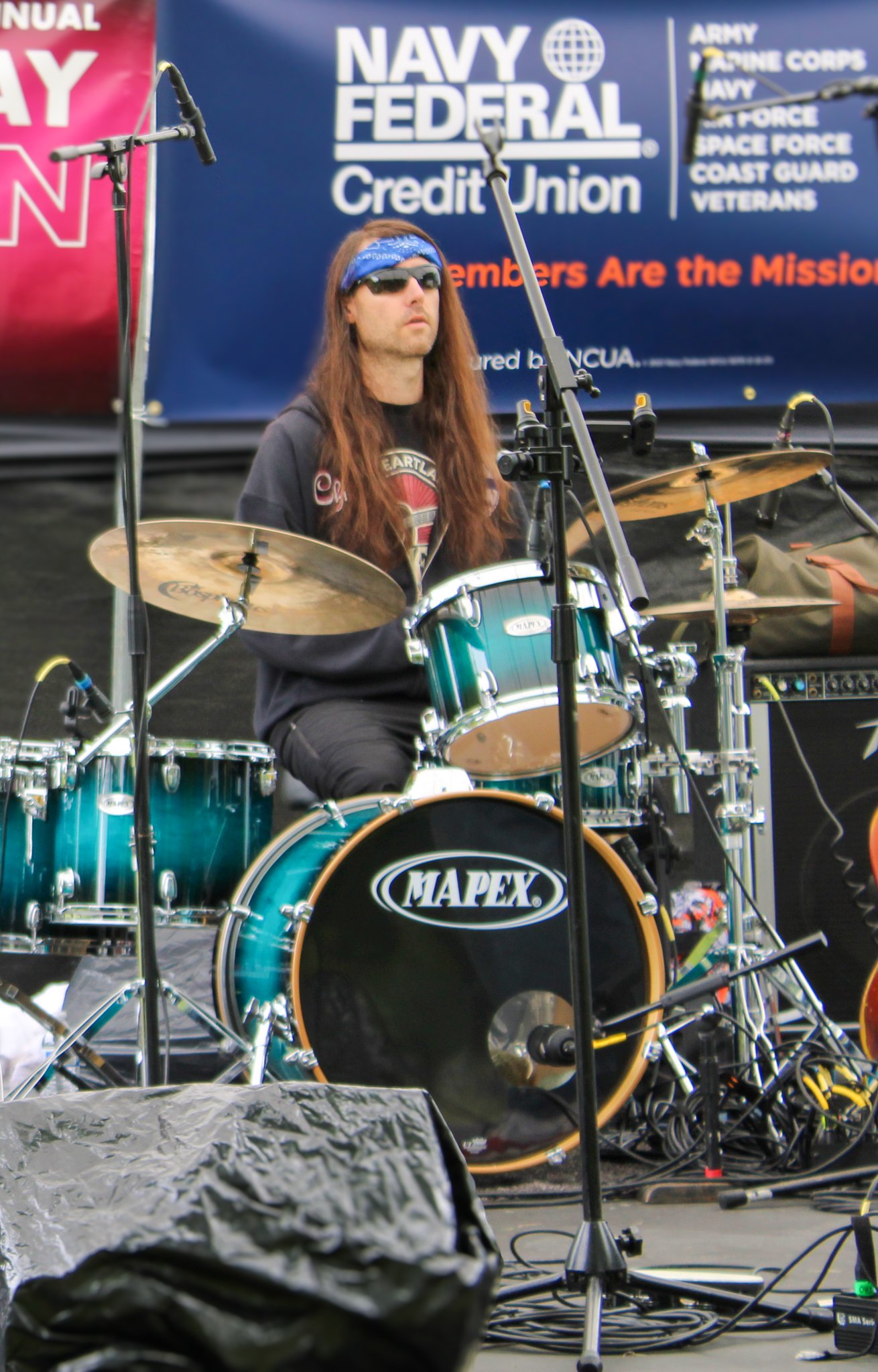 Eric on drums at Make Music Day 2025 Bremerton WA.
